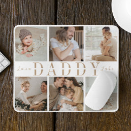 Mousepad "Papai" Dia dos Pais Colagem de Fotos Infantil par