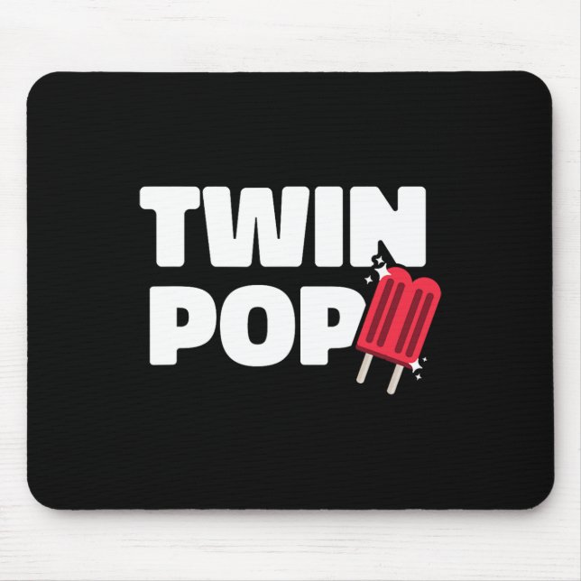 Mousepad Papai Dia dos Pais Pai de Gêmeos  (Frente)