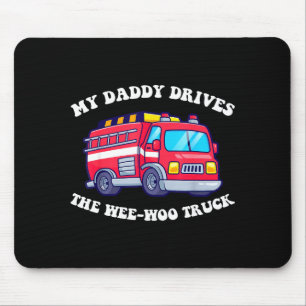 Mousepad Papai dirige o caminhão wee-woo incrível pai fofo
