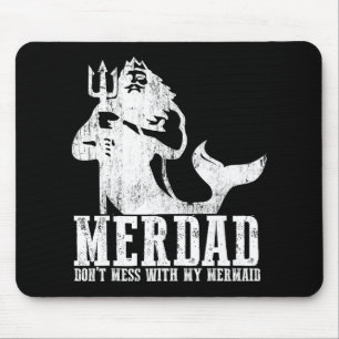 Mousepad Papai Mermão Não Se Meta Com Minha Sereia Nova Fil