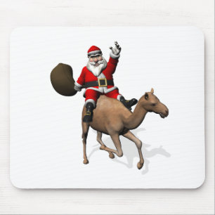 Mousepad Papai Noel Andando De Camelo