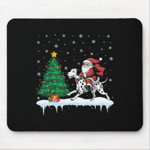 Mousepad Papai Noel Andando Dog Boys Dalmacianos Meninas Cr