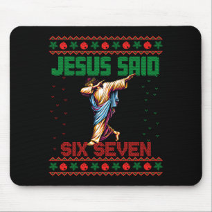 Mousepad Papai Noel Dabbing Diz Seis Sete 67 Meme Camisa de