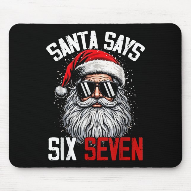 Mousepad Papai Noel Diz Seis Sete 67 Geração Z Alpha Meme G (Frente)