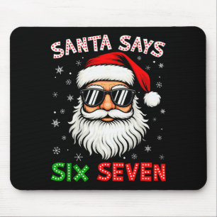 Mousepad Papai Noel Diz Seis Sete 6 7 Geração Z Alpha Meme 
