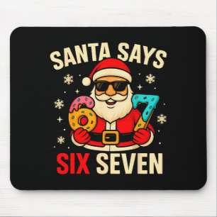 Mousepad Papai Noel Diz Seis Sete Engraçado 67 Meme Natal M