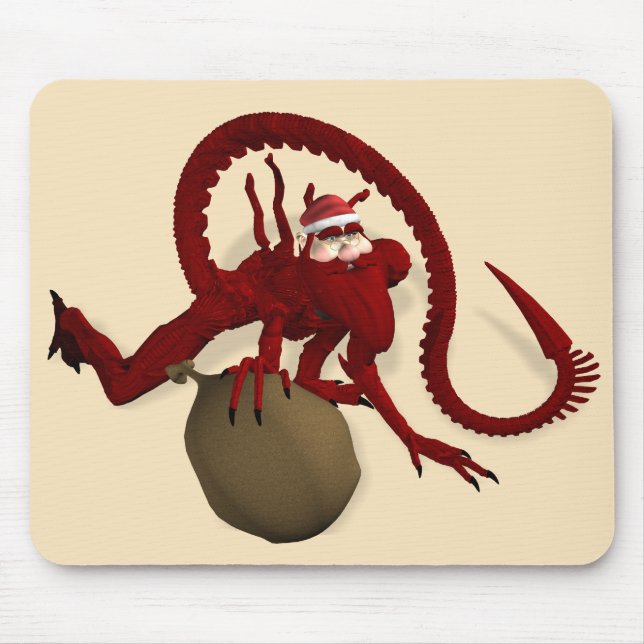 Mousepad Papai Noel do Espaço Exterior (Frente)