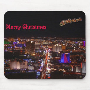 Mousepad Papai noel do Feliz Natal & renas Las Vegas Mousep