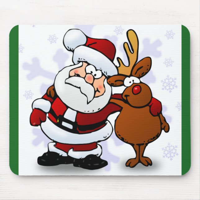 Mousepad Papai Noel e RUDOLPH (Frente)