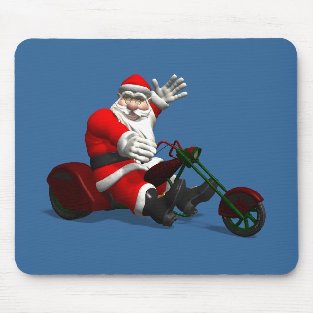 Mousepad Papai Noel Em Trike (Frente)