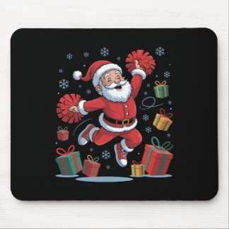 Mousepad Papai Noel engraçado aplaudindo líder de torcida N