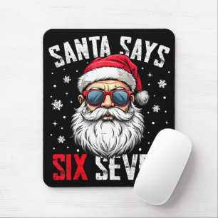 Mousepad Papai Noel Engraçado Diz Seis Sete Natal 67 Meme X