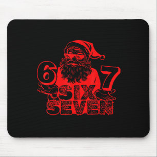 Mousepad Papai Noel Engraçado Diz Seis Sete Natal 6 7 Meme 