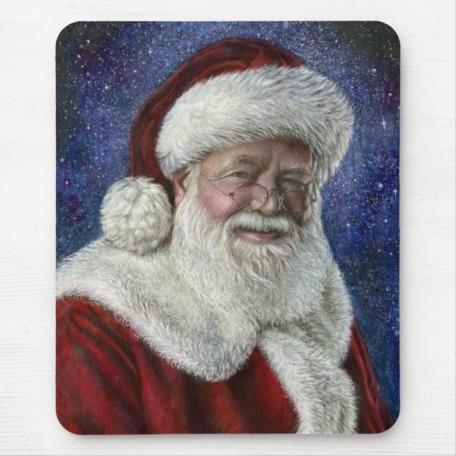 Mousepad Papai noel entre as estrelas (Frente)