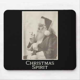 Mousepad Papai Noel fumante, Espírito Natalino Divertido