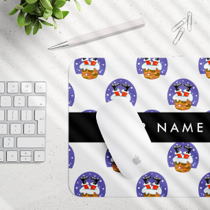Mousepad Papai Noel Na Chaminé, Neve, Natal, Ano Novo