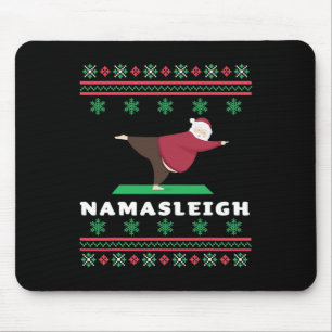 Mousepad Papai Noel Namasleigh Fazendo Yoga