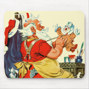 Mousepad Papai noel no trabalho