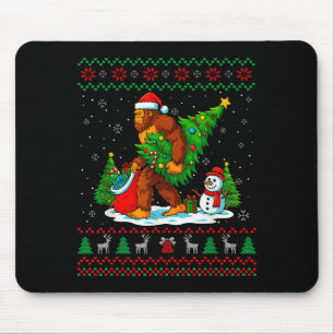 Mousepad Papai Noel Pé Grande Árvore de Natal Feia Luz de N