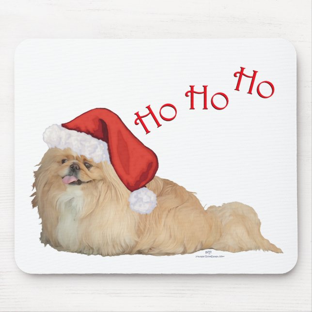 Mousepad Papai Noel pequinês (Frente)