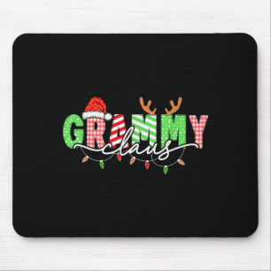 Mousepad Papai Noel Xmas Luzes de Natal Família de Pijama M