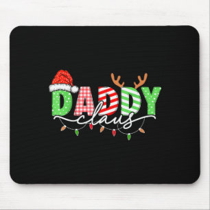 Mousepad Papai Noel Xmas Luzes de Natal Família de Pijama M