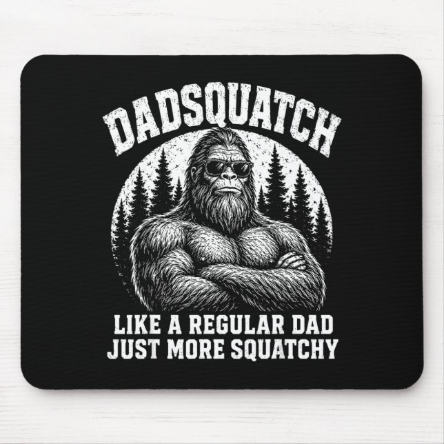 Mousepad Papai Sasquatch como um pai regular mais peludo (Frente)