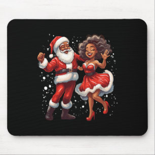 Mousepad Papais noeis africanos do Natal americano Sra. Cla