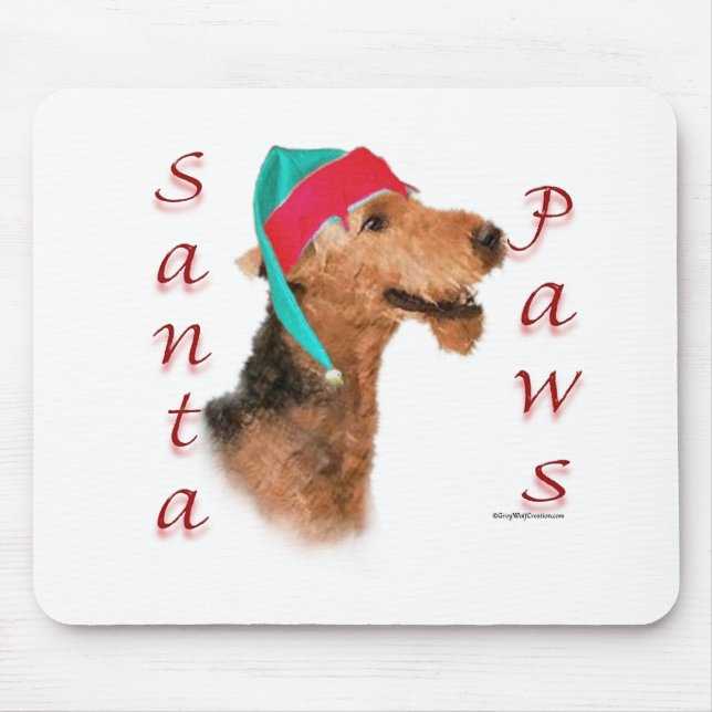 Mousepad Papais noeis Airedale Terrier Paws (Frente)