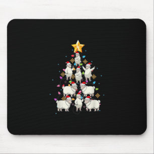 Mousepad Papais noeis Árvore de Natal Luzes Engraçadas Pr