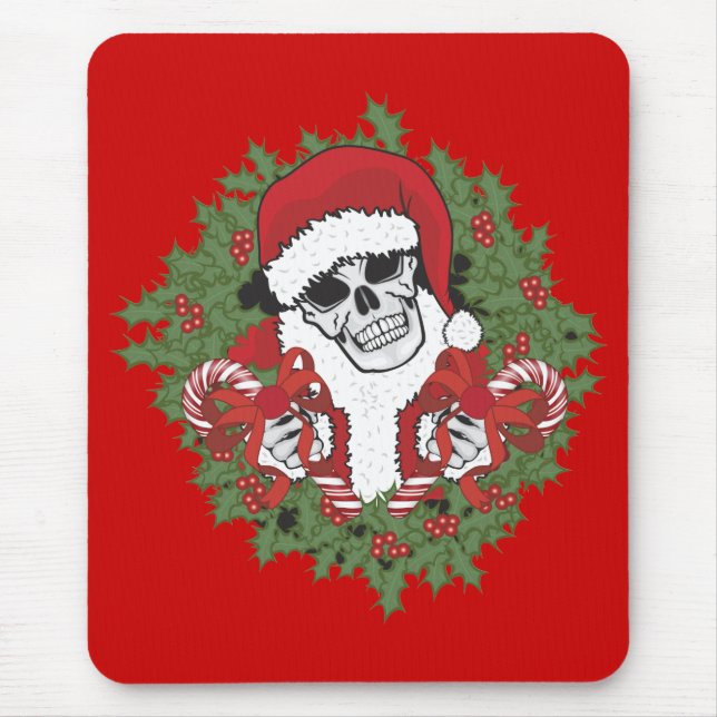 Mousepad Papais noeis - Caveira com Ferida (Frente)