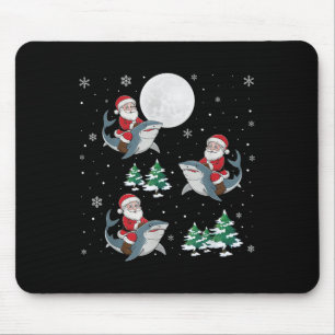 Mousepad Papais noeis Da Árvore Xmas Andando Engraçado De T