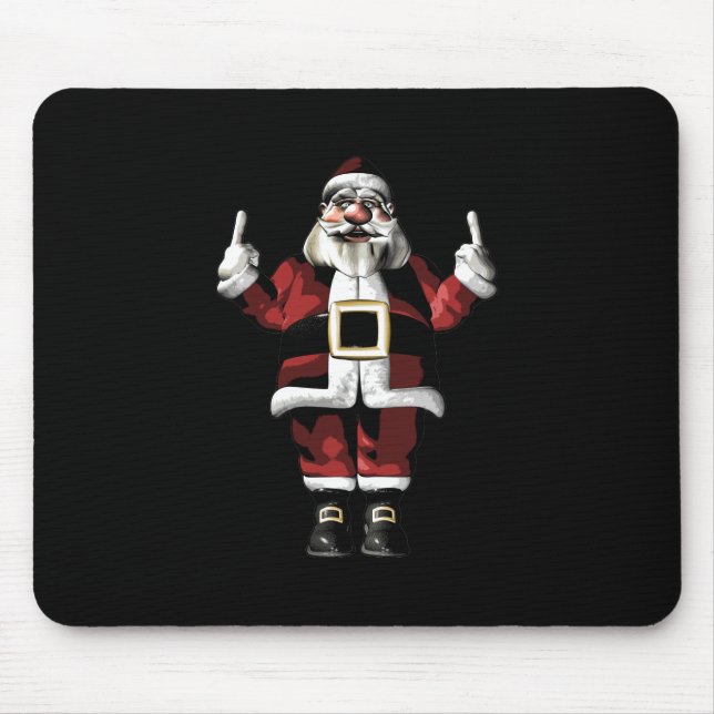 Mousepad Papais noeis dando o dedo (Frente)