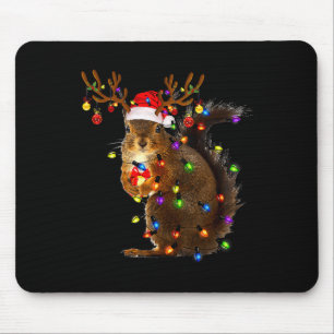 Mousepad Papais noeis das Luzes das Árvores de Natal do Esq