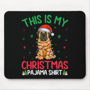 Mousepad Papais noeis de Árvore de Natal Feias Inglês Masti