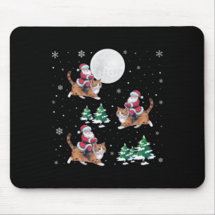 Mousepad Papais noeis de Árvore do Natal Andando Ragdoll Ga