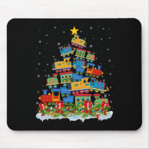 Mousepad Papais noeis de Árvores do Natal do comboio