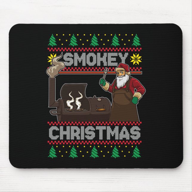 Mousepad Papais noeis De churrasco Que Gritam O Selo Sobre  (Frente)
