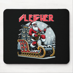 Mousepad Papais noeis de granizo mais leves Rock de Natal d