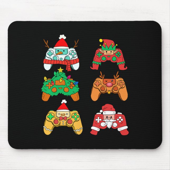 Mousepad Papais noeis de Natal Controladores de Jogos Elf G (Frente)