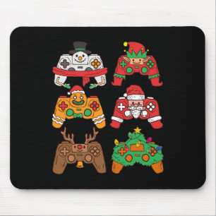 Mousepad Papais noeis de Natal controladores de jogos Menin