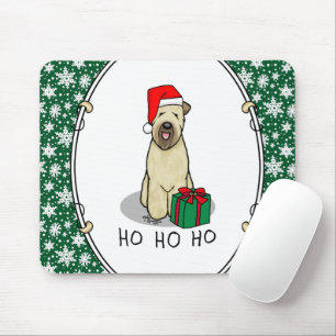 Mousepad Papais noeis De Natal Rochados Terrier (batidos em