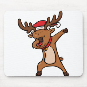 Mousepad papais noeis de natal rudolph Dabbing dab rener ve