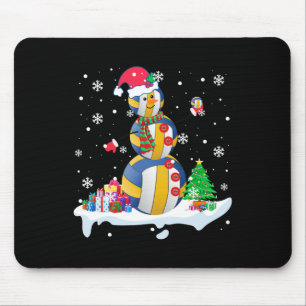 Mousepad Papais noeis de Neve Jogadores de Golfe e Voleibol