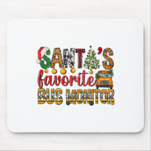 Mousepad Papais noeis de ônibus favoritos monitoram criança