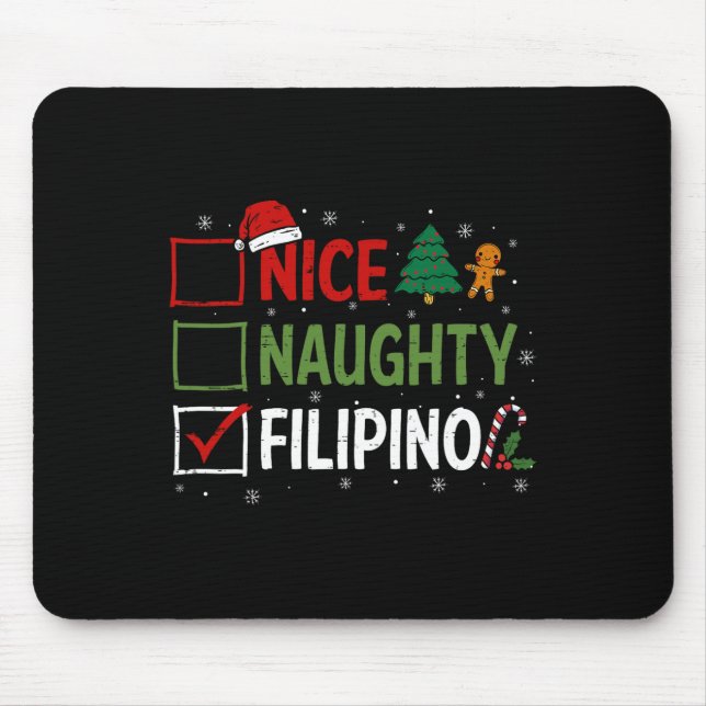 Mousepad Papais noeis de pijamas filipinos bacanas Clau (Frente)