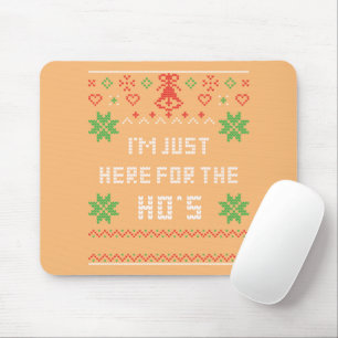 Mousepad Papais noeis de suéter de Natal Feias Estou aqui p