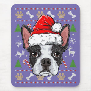 Mousepad Papais noeis de suor de Natal elegantes em Boston