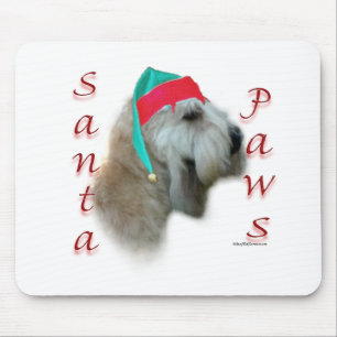 Mousepad Papais noeis de terrier, de rodas revestidas, maci
