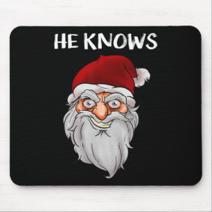 Mousepad Papais noeis Engraçado Presente De Natal Ele Conhe